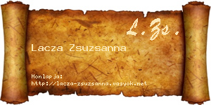 Lacza Zsuzsanna névjegykártya